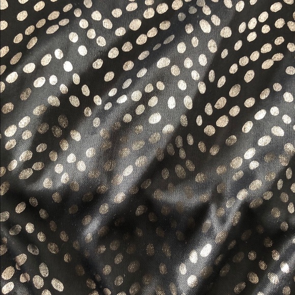 Vintage Judy Bond Black and Silver Top with jersey Cuffs and Puff Sleeves - Picture 9 of 9